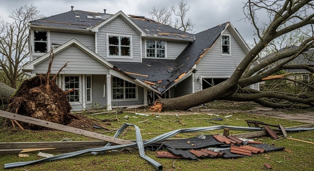 Homeowners insurance claim example