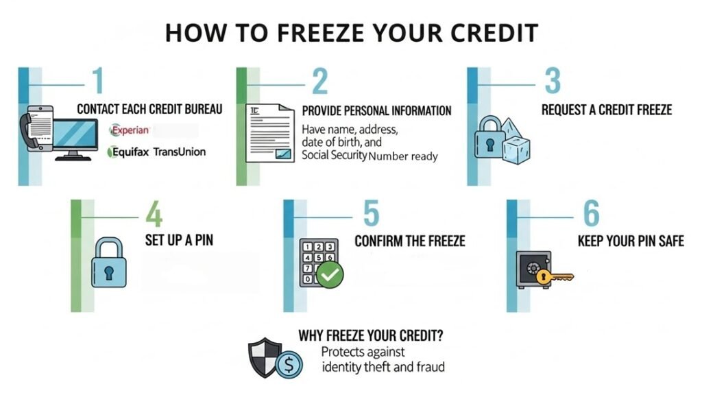 step by step credit freeze guide