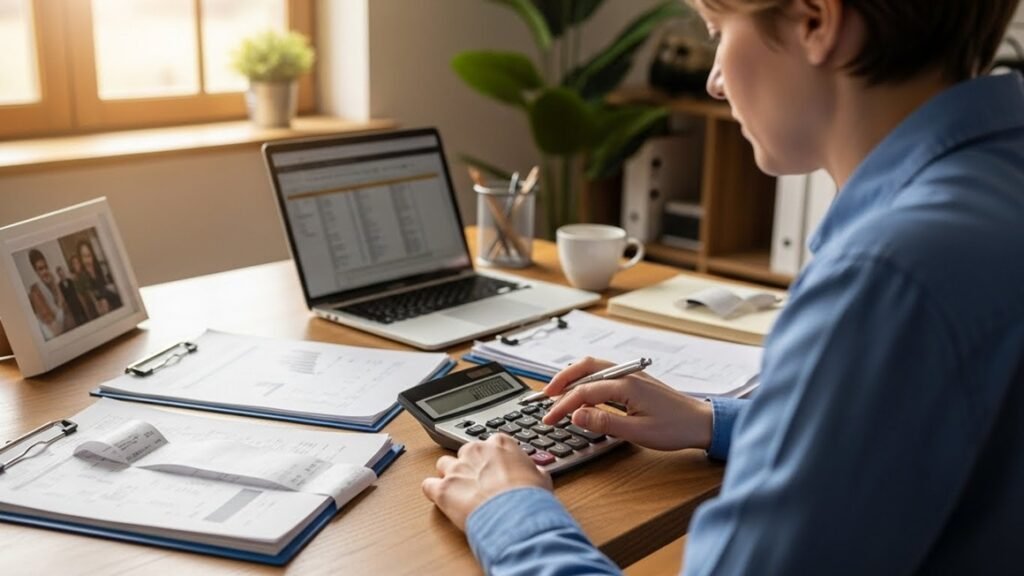 business owner calculating funding needs