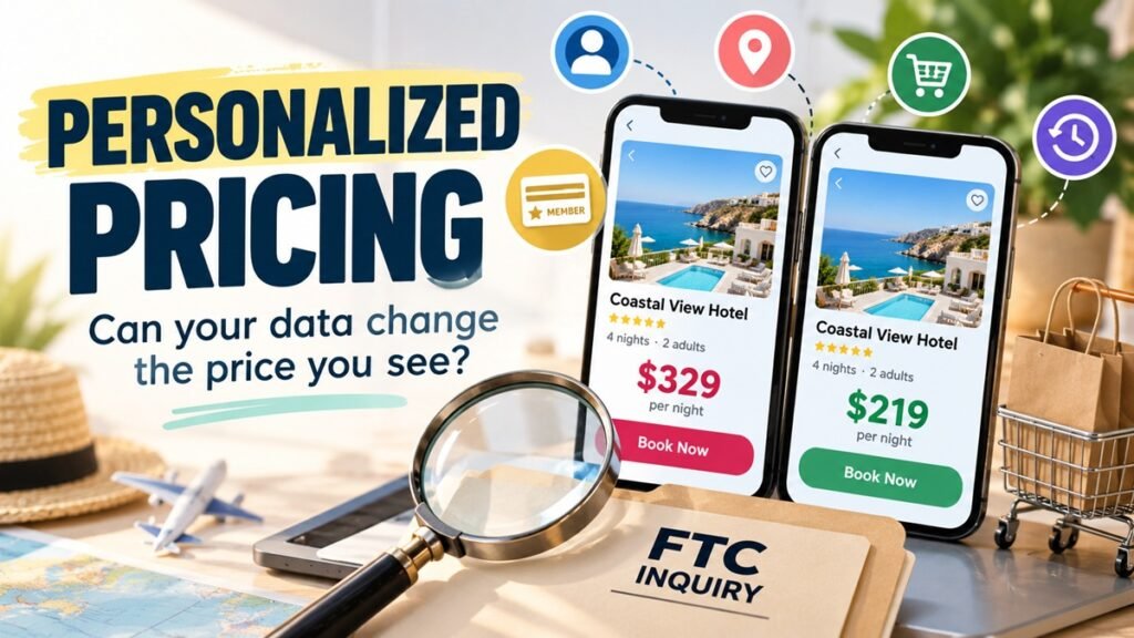 Personalized pricing explainer showing how personal data could affect the price consumers see online